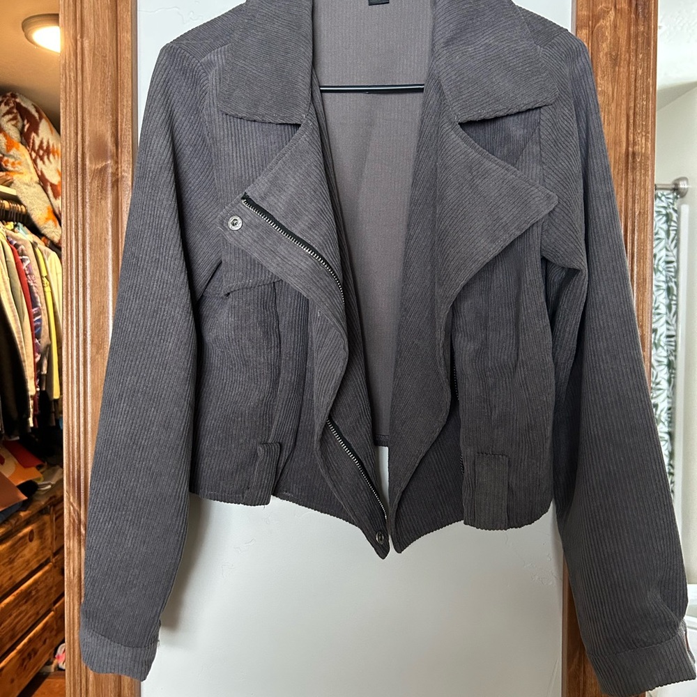 Corduroy gray jacket